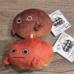 フジパン ボールチェーン付きぬいぐるみ　ネオバタくんとなかまたち 2点セット