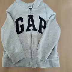 GAP グレー フード付きパーカー 100 裏起毛