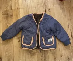 Beams miniリバーシブルジャケット 100cm ネイビー/ブラウン