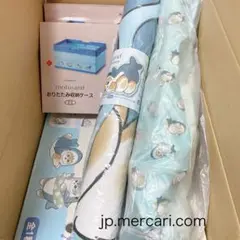 新品 5点 mofusand サメにゃん テーブル チェア マット 収納ケース
