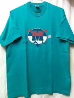 Mauiロゴ Tシャツ XL ターコイズ