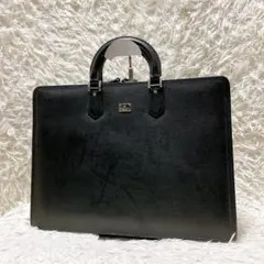 LANVIN マクシム レザービジネスバッグ ブリーフケース A4 ブラックのサムネイル