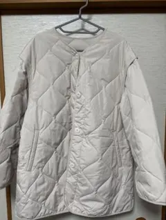 GUキルティング 2WAYオーバーサイズブルゾン / XL アイボリー