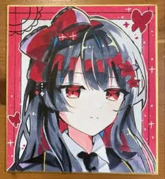 ひ*た様 魔法少女ノ魔女裁判 ファンアート 手描きイラスト 原画 まの