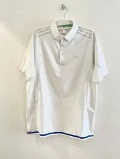 adidas ポロシャツ ホワイト　Lサイズ