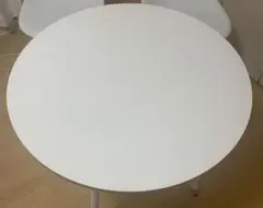ホワイト 丸型ダイニングテーブルのみのサムネイル