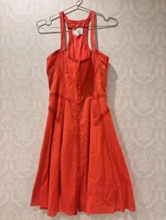 Armani Exchange キャミワンピース サイズ2 オレンジのサムネイル