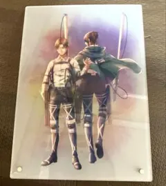 進撃の巨人 一番くじ E賞 アクリルボード　リヴァイ＆ハンジ 心臓を捧げよ
