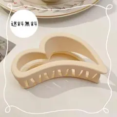 ヘアクリップ くすみカラー バンスクリップ ヘアアクセ バレッタ ハート