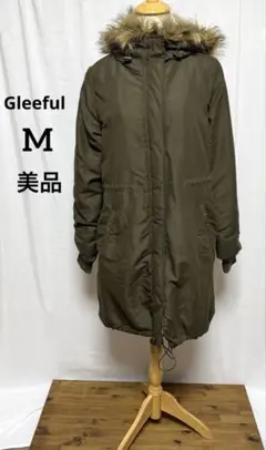 Gleeful M 美品 オリーブグリーン ファー付きモッズコート