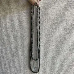 限定セール！現品限り！ダークシルバー　ターコイズ　ネックレス　3連　オシャレ