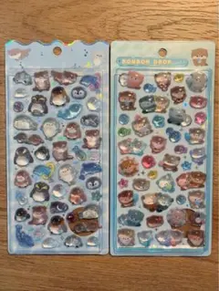 【正規品】水族館限定　ボンドロ　海獣　カワウソ シール2枚セット
