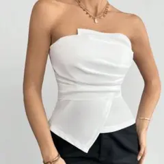 美品★Martin Margiela★白タグ　ベアトップ・チューブトップ　S 美品☆Martin Margiela☆白タグ ベアトップ・チューブトップ S