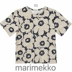【美品】 marimekko マリメッコ ウニッコ 半袖Tシャツ XS ベージュのサムネイル