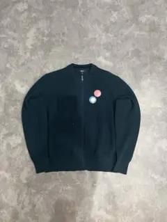 Y2K 缶バッチ付き フルジップ　短丈