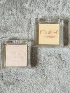 muice うるみハイライター 02 ＆ スポットメンテパウダー 03