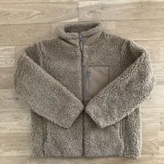 ユニクロ　130センチ　茶色　 フリースジャンバー　キッズ用