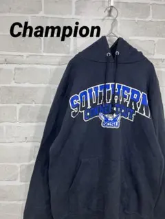 古着 メンズ レディース Champion チャンピオン ネイビー S パーカー
