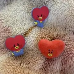 BT21 TATA タタ 安全ピンマスコット マグネットクリップ セット