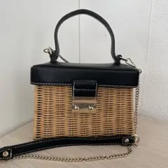 ZARA かごバック　ショルダーバッグ