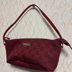 GUCCI GGキャンバス アクセサリーポーチ ボルドーのサムネイル