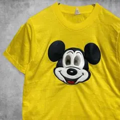 CAAV キャラ Tシャツ USA製 80s ミッキー マウス フェイス 目玉