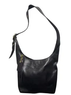 コーチ　COACH ショルダーバッグ　レザー　ブラック　12406