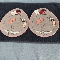 ダイカットタフィー トムとジェリー　ハンカチ2枚セット　　長さ23.5 横21