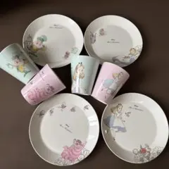 アリス・イン・ワンダーランド 食器セット 8点