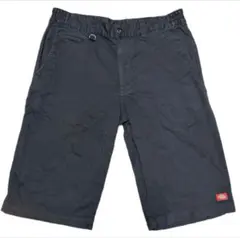 Dickies 黒 ショートパンツ ゴムウエスト