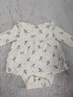 baby Gap 小花柄 フリル長袖 ロンパース 70cm 6-12m