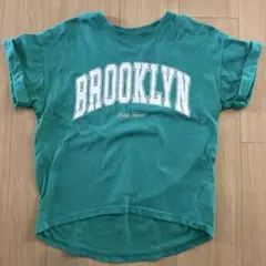 レピピアルマリオ　カレッジロゴTシャツ　緑　M