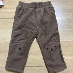 未使用　h&m コーデュロイ ボア　くま　パンツ