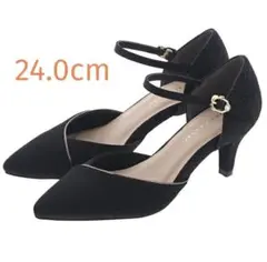 【値下げ】ジェリービーンズ パンプス ふわさら オケージョン 24cm ブラック