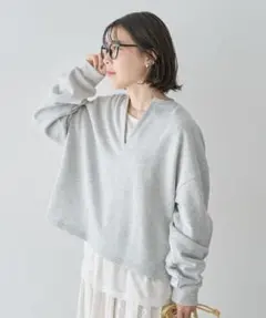 GreenParks 長袖 スウェット レイヤードスウェット　グレーのサムネイル