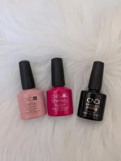 CND シェラック　ジェルネイル 3本セット