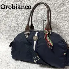 極美品 オロビアンコ LIMONTA 2WAY ショルダーバッグ 黒 付属品完備 