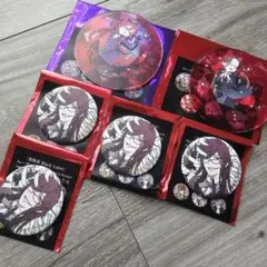 黒執事 グレル・サトクリフ 特典 アクリルコースター フォト風カード 缶バッジ 黒執事 Black Label 特典 グレル コースター ポストカード 缶バッジ