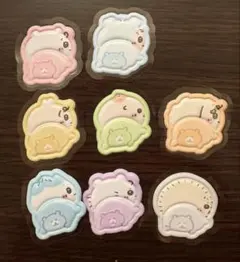 ちいかわベビー　おしりもっちりフレークシール　8枚セット　台紙付き　おすそわけ