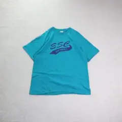 USA製 Hanes シングルステッチ ナンバリングTシャツ ブルー XL