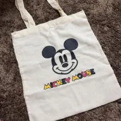 ミッキーマウス トートバッグ 生成り