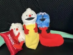 【パペットスンスン】 3点セット　すっぽりソックス＆おやすみピロー　匿名配送