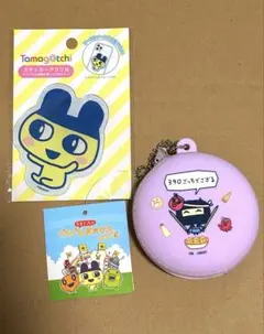 たまごっち ステッカー アクリル まめっち ござるっち シリコンケースセット