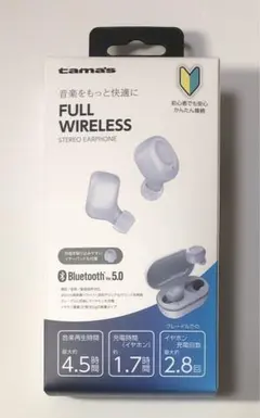 多摩電子工業 ワイヤレスイヤホン TBS31AK 新品未使用　ホワイトのサムネイル