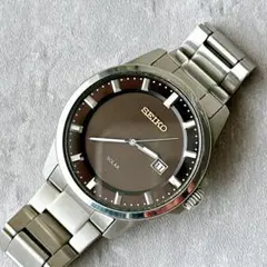 SEIKO セイコーソーラー メンズ腕時計 デイト シルバー シンプルのサムネイル