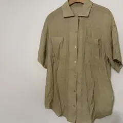 URBAN RESEARCH 前開きシャツ フリーサイズ 明るいカーキ