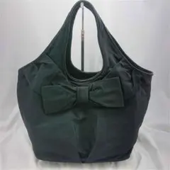 ★kate spade リボン付きトートバッグ ブラック系