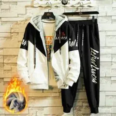 *ジャージ メンズ 上下セット スウェット トレーニング パーカー 裏ボア4d