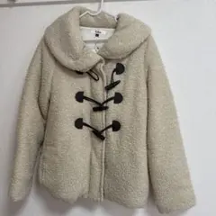 Pink Latte フード付きボアコート S