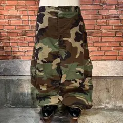 00s アメリカ軍 BDU カーゴパンツ ウッドランドカモ 迷彩 baggy